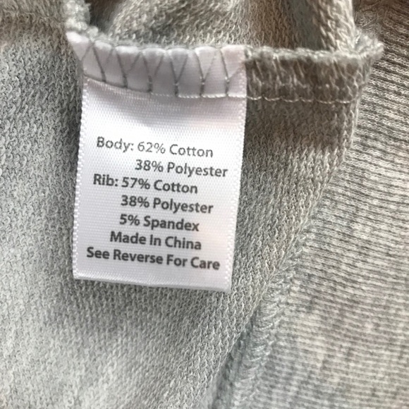 Coral Bay Women’s Full Zip Solid Gray Mock Neck Shiny Bling Sweater Sz L NEW - Picture 5 of 6